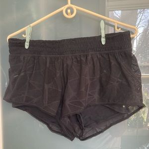 Lululemon running short with lacey overlay